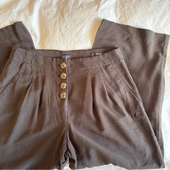 Dark brown Loft Trousers size 2p - Picture 2 of 9